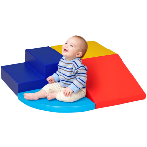 Altro Set Di 4 Costruzioni Morbide Per Bambini 1-3 Anni, Set Da Gioco Blocchi Morbidi In Schiuma E Pelle Pu, Giocattoli Per Arrampicata Per Soggiorno,