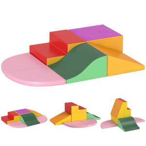 Altro Set Costruzioni Morbide Per Bambini 1-3 Anni Da 6 Pezzi In Pu Ed Epe Multicolore
