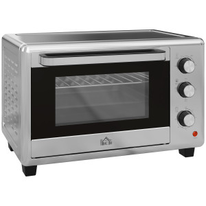 Altro Fornetto Elettrico Da 30l Con 3 Funzioni Di Cottura, Temperatura Regolabile E Timer, 1600w, Argento