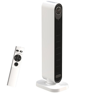 Altro Termoventilatore In Abs Da 2000w Con Telecomando, Oscillazione E Timer, 30x22x82.5 Cm, Bianco