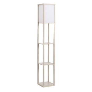 Altro Lampada Da Terra Piantana 40w Con 3 Scaffale, Attacco E27, Lampada Da Pavimento Moderno Con Paralume In Acrilico, Soggiorno, Salotto, Camera Da