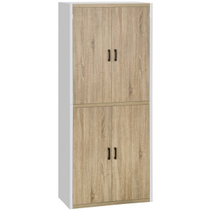 Altro Dispensa Cucina In Legno Mdf Con 4 Ripiani Regolabili E 4 Porte, 80x40x182 cm