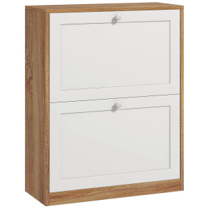 Altro Scarpiera Slim Con 3 Ripiani Regolabili A 2 Livelli Per 12 Paia, In Truciolato E Mdf, 60x24.5x75.5 cm