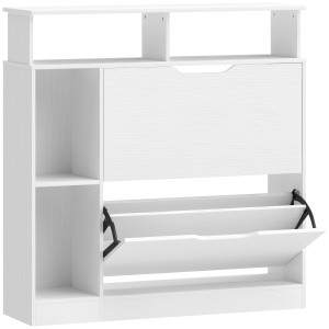 Altro Scarpiera Stretto Con Divisori Regolabili, Bianco
