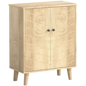 Altro Mobile Multiuso Stile Vintage In Legno Con Due Ripiani Interni, 60x30x76cm