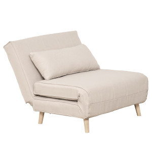 Altro Poltrona Letto 3 In 1 Con Schienale Reclinabile In 6 Posizioni, 94x78x80 Cm, Beige