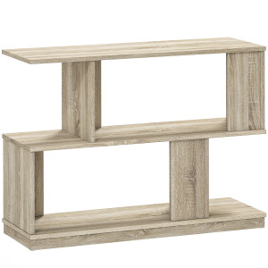 Altro Tavolino Da Caffè Moderno A S Con 3 Ripiani Per Soggiorno E Salotto, 90x30x61 Cm, Legno