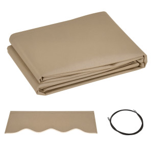 Altro Telo Di Ricambio Per Tenda A Bracci In Poliestere Anti Uv Da 4x2.5m, Beige