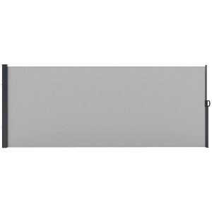 Altro Tenda Laterale Retrattile 400x160 Cm Con Maniglia, In Metallo, Alluminio E Poliestere, Grigio Chiaro