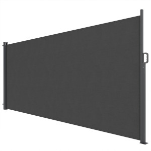 Altro Tenda Laterale Retrattile Impermeabile E Uv 50+, In Alluminio, Acciaio E Poliestere, 420x185 Cm, Grigio Scuro