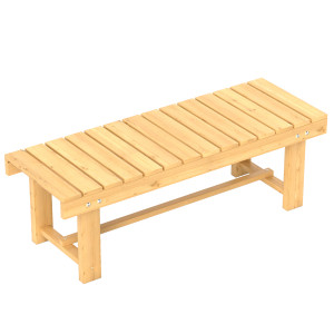 Altro Panchina Da Giardino A 2 Posti Impermeabile In Legno Di Abete, 110x38x35 cm