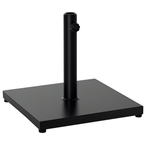 Altro Base Per Ombrellone Quadrata Da 18kg Per Pali Da Ø3/3.5/3.8 Cm, 45x45x39 Cm, Nero