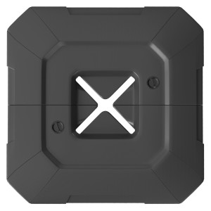 Altro Set 2 Pesi Base Per Ombrellone A Sbalzo In Hdpe Riempibili Fino A 105 Kg, 101x101x12cm, Nero