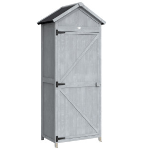 Altro Casetta In Legno, 77x52.5x178cm, Armadio Con Banco Lavoro Ribaltabile