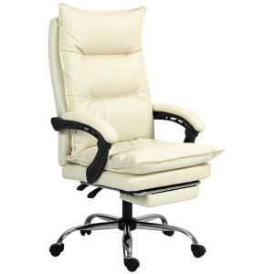 Altro Sedia Ufficio Ergonomica Sedia Scrivania Reclinabile, Poggiapiedi, Beige