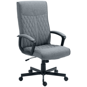 Altro Sedia Da Ufficio Girevole Con Funzione Dondolo E Altezza Regolabile, 65x72x102-112.5cm, Grigio