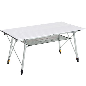 Altro Tavolo Pieghevole Avvolgibile In Alluminio Con Custodia Fino 40kg