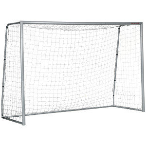 Altro Porta Da Calcio Grigia 300x120x200 Cm Con Viti E Picchetti Inclusi, In Pe E Metallo
