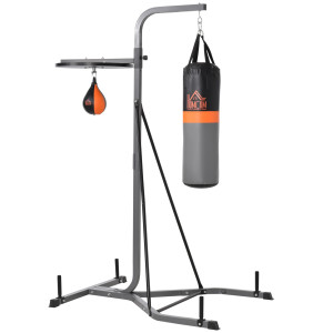 Altro Stazione Multiuso Regolabile Con Sacco Da Boxe 20kg E Punching Ball Per Allenamento Pugilato