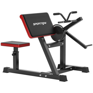 Altro Panca Per Curl Bicipiti Con Seduta E Appoggio Per Gomiti Regolabili, Supporto Per Pesi, Nero