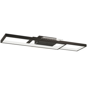 Altro Lampada Led A Soffitto Dimmerabile 3000-6000k Con Telecomando E Interruttore, 70x30 Cm, Nero