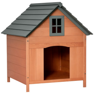 Altro Casetta Rialzata Per Cani Fino A 15 Kg, Cuccia Per Cani Gatti Da Esterno In Legno Di Abete, 81.3x91.5x98.5 cm
