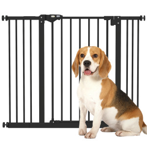 Altro Cancellino Per Cani A 2 Estensioni Con Larghezza Regolabile Fino A 100 Cm E Chiusura Automatica, Nero