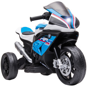 Altro Moto Per Bambini 18-60 Mesi Modello Bmw Hp4 Con Fari, Musica E Pedali, In Pp E Metallo, 82.5x42x54 Cm, Blu