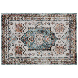 Altro Tappeto Vintage Antiscivolo E Lavabile A Pelo Corto Per Soggiorno E Camera, 230x160 Cm, Multicolore