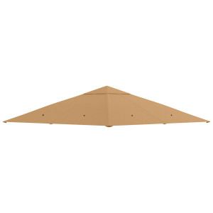 Altro Tetto Di Ricambio Per Gazebo 3x3m In Poliestere Con Prese D'aria E Fori Di Drenaggio, Beige