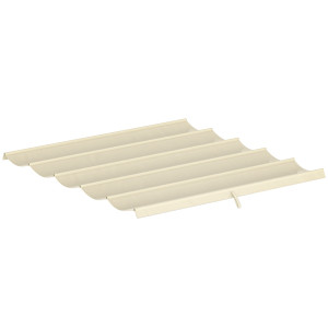 Altro Tetto Per Gazebo Pergola Con 10 Fori Di Drenaggio In Poliestere, 250x255 Cm, Per Pergola 3x3m, Crema
