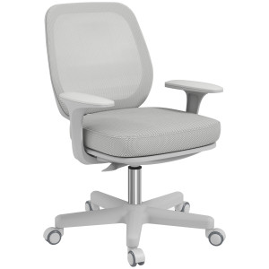 Altro Sedia Da Ufficio Ergonomica E Reclinabile Ad Altezza Regolabile Con 5 Rotelle, 55x48x82.5-94.5 Cm, Grigio