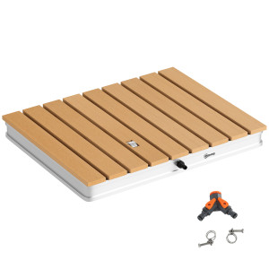 Altro Doccia Da Giardino Portatile Con Altezza Fino A 4 M E Getti D'acqua Regolabili, 70x55 Cm, Legno