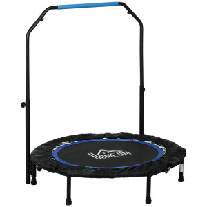 Altro Mini Trampolino Fitness Ø102 Cm Pieghevole Con Manubrio Regolabile In Altezza, Blu