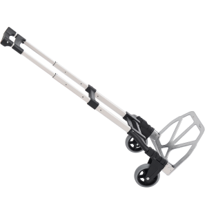 Altro Carrello Portapacchi Pieghevole Max 70kg Con Maniglie Telescopiche E Altezza Regolabile, 41x38.5x100 Cm, Argento