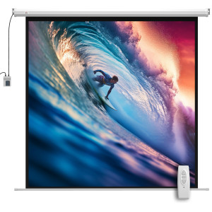 Altro Telo Proiettore Motorizzato Da 92 Pollici Con Telecomando, In Plastica E Metallo, 189.5x8x189.5 Cm, Bianco