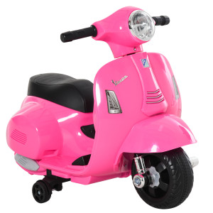 Altro Moto Elettrica Per Bambini 6v Con Licenza Ufficiale Vespa Batteria, Motorino Elettrico Per Bambini Da 18-36 Mesi Con Fari E Clacson,