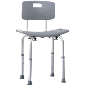 Altro Sedia Da Doccia Per Bagno In Alluminio E Plastica Altezza Regolabile 8 Livelli 71-88cm Piedini Antiscivolo