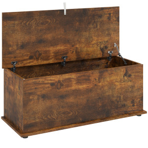 Altro Panca Contenitore Capacità 120 Kg Per Camera Da Letto E Ingresso, In Legno, 100x40x40 Cm, Marrone