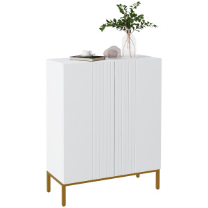 Altro Mobile Scarpiera Per 15-20 Paia Di Scarpe, Ripiani Regolabili E Chiusura Ammortizzata, 72x31.5x95 Cm, Bianco