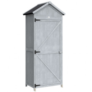 Altro Casetta In Legno, 77x52.5x178cm, Armadio Con Banco Lavoro Ribaltabile