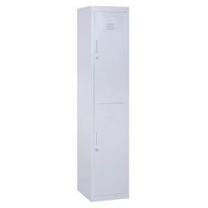 Altro Armadietto 4 Ripiani 2 Porte Chiusura Di Sicurezza Ufficio Garage Officina Acciaio Laminato A Freddo 38x46x180cm Grigio