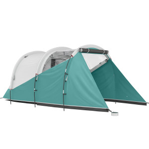Altro Tenda Da Campeggio 3 Posti Impermeabile A Tunnel Con Borsa Di Trasporto, 460x260x190 Cm, Verde