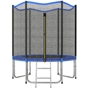 Altro Trampolino Da Giardino, 183 Cm Con Rete Di Protezione E Scala