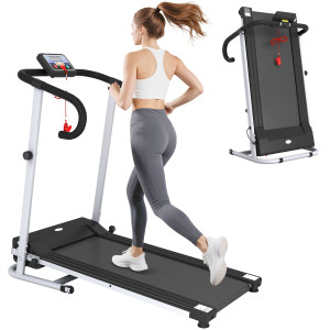 Altro Tapis Roulant Pieghevole Con Inclinazione, Tapis Roulant Elettrico Portatile Con Schermo Lcd, Velocità 1-10 Km/h, Ruote, Impugnatura, Per Home,