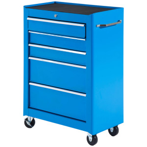 Altro Carrello Porta Utensili Attrezzi Attrezzatura Con Cassettiera Azzurro 61.5 X 33 X 82.5cm