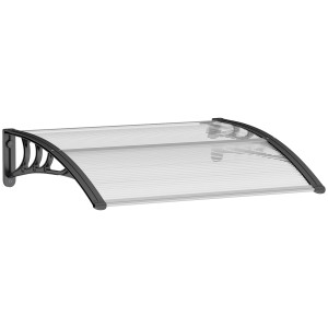 Altro Pensilina Da Esterno 75x120 Cm In Policarbonato Impermeabile E AntI-Uv Per Porta O Finestra