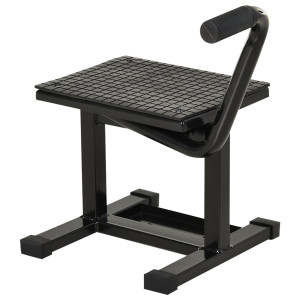 Altro Cavalletto Alzamoto In Acciaio Max 150kg Con Superficie In Gomma E Manovella, 48x34x43 Cm, Nero