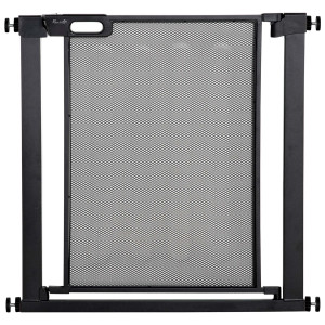 Altro Cancellino Per Cani Estensibile A Pressione Con Chiusura Automatica, Acciaio E Abs, 75-82x76 Cm, Nero
