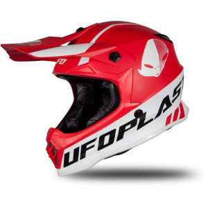 Casco Moto Cross Bambino Ufo Rosso Opaco taglia S